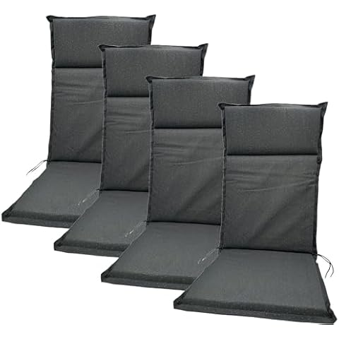 BURI High-Backed Garden Chair Cushions Set Cover