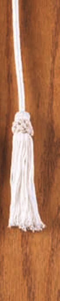 Christian Brands Cincture with Tassels, 158-inches, White