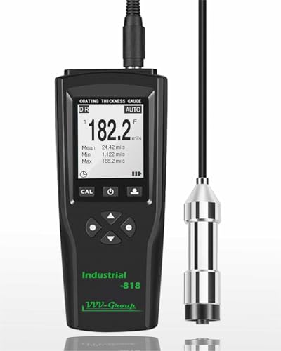 Digital Professional Coating Thickness Gauge Industrial-818 Paint...