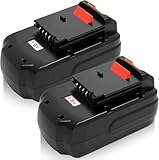 Dosctt 2 Pack PC18B 4500mAh Ni-Mh Replacement for Porter Cable 18V Battery Ni-Mh Compatible with Porter Cable 18 Volt PC18B-2 PCC489N PC18BL for Cordless Power Tools