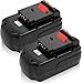 2 Pack 3600mAh PC18B Battery Replacement for Porter Cable 18V Battery PCC489N PC18BLEX PCMVC PCXMVC Cordless Power Tools Batteries