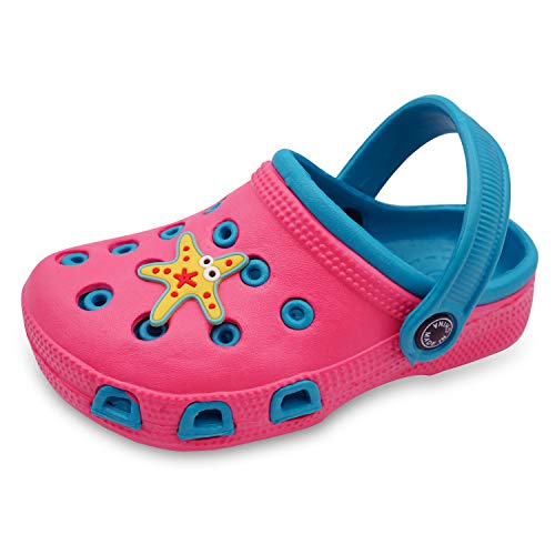 Image of Toddler Little Kids Clogs Slippers Sandals, Non-Slip Girls Boys Clogs Slide Lightweight Garden Shoes Slip-on Beach Pool Shower Slippers