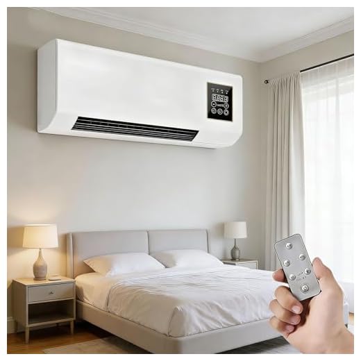 Portable Wall Air Conditioner Fan 2 In 1 Wall Mounted Heating System, Quiet Ac Fan Heater Combo Unit for Living Room Bedroom Office, Smart Air Conditioner with Remote Control(White)