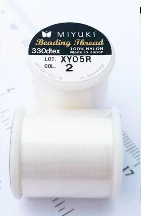 Miyuki Nylon Beading Thread, Gold (5), Glass, Japan (0.2 mm (B))