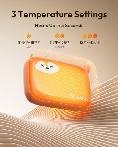 Gaiatop Rechargeable Hand Warmers 2-Pack, 0.63" Ultra-Slim Pocket Warmers — view 4