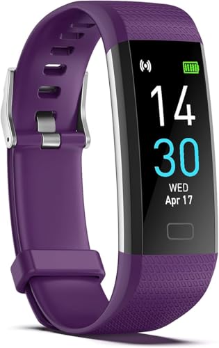 Pulsera de Actividad y Reloj Inteligente 0.96'' Pantalla Táctil, Pulsera Fitness para Mujer con Podómetro, Monitor de Sueño y Ritmo Cardíaco, Smartband Ligero, Carga USB Directa y Resistencia al Agua