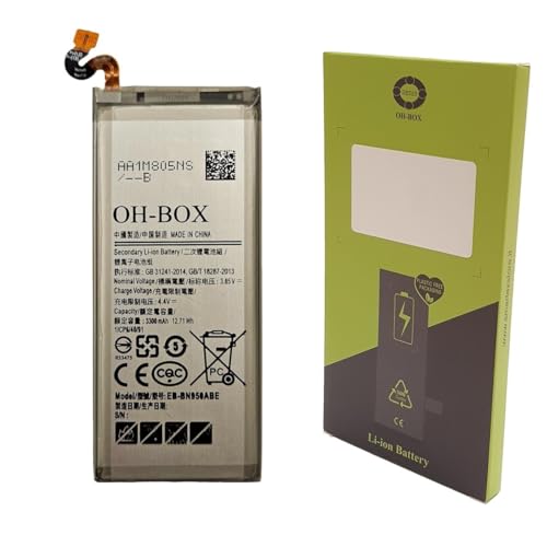 OH-BOX® Batterie Compatible avec Samsung EB-BN950ABE Galaxy Note 8 (SM-N950F, SM-N950U, SM-N9500)