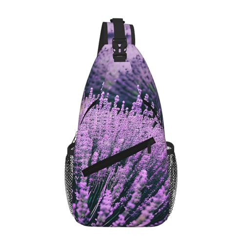 Sac à dos à bandoulière lavande violet pour voyage et randonnée quotidienne