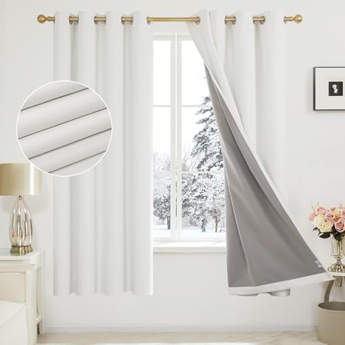 Deconovo 100% Blackout Curtains with Coating
