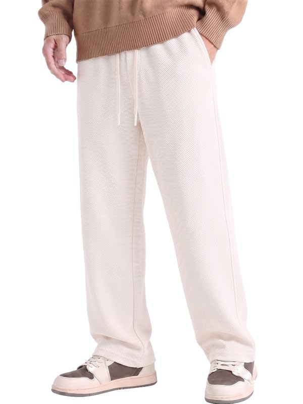 xenovaurban Baggy Joggers for Men | Loose Straight Fit | Korean Style Casual Wear Lycra Baggy Pants for man with Pockets | STRAIGHTFIT-Plain-P-picture-25