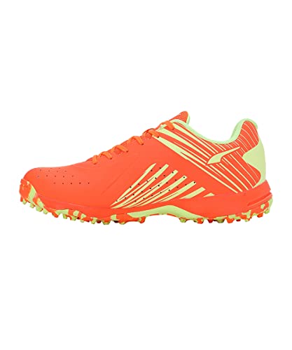 Puma Men 22 FH Rubber Cricket Shoe Ultra Orange-Fast Yellow - Image 3