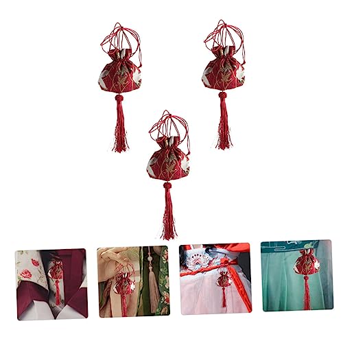 Alipis 3pcs Bolsas delicadas vacías tipo sachet miniatura 3