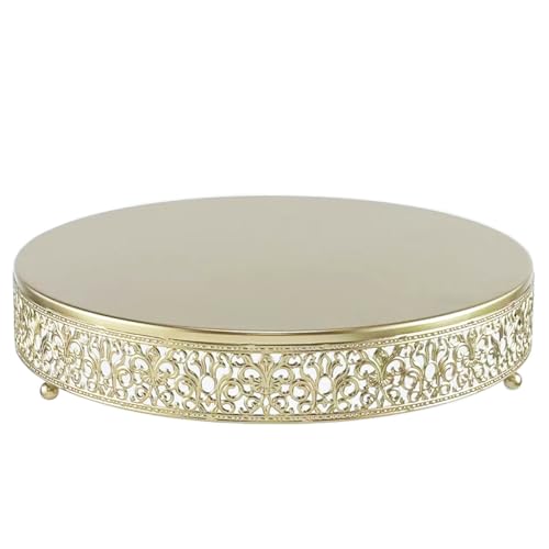 FEICTPOX Cake Stand, Metal Round Cupcake Dessert...