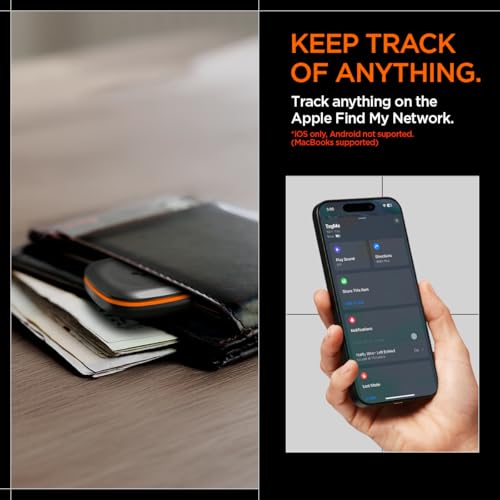 Image of Spigen Tag Me Bluetooth Tracker Item Finders with Apple Find My (iOS Only) Track Your Keys, Wallet, Luggage, Backpack, Super Lightweight with Lanyard - 4 Pack