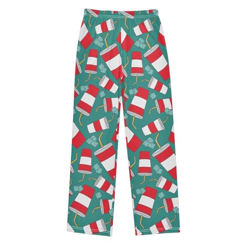 Plastic Cups Ice Cubes Boys Pants for Kids Jogger Pants with Pockets S-XL