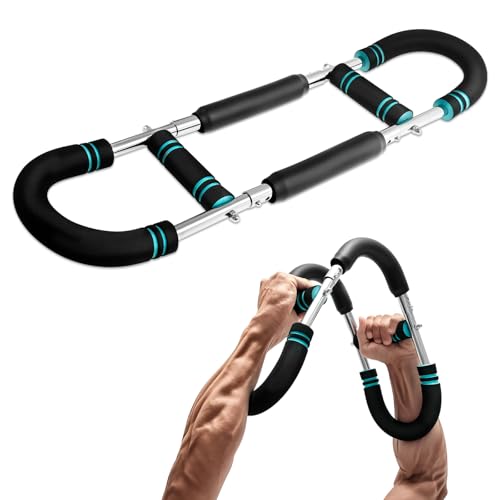 Twister Armtrainer U-Shaker Verstellbarer Unterarmstärker Brusttrainer Armtrainer Brusttrainingsgerät Tragbarer Federwiderstand für Heimtrainingsgeräte