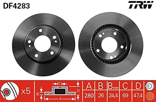 TRW Automotive AfterMarket DF4283 Brake Disc