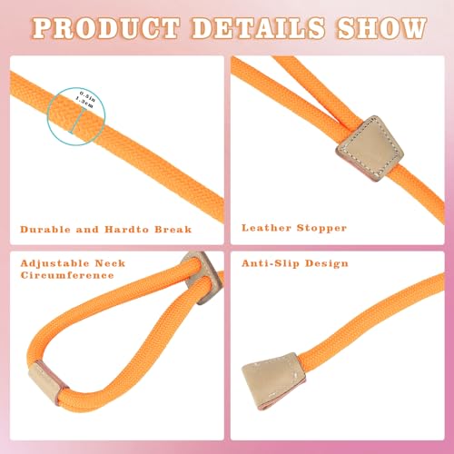 Image of Goat Harness, Adjustable Goat Harness for Walking, Washable Goat Leash, Goat Accessories, Livestock Supplies for Goats and Sheep, Orange