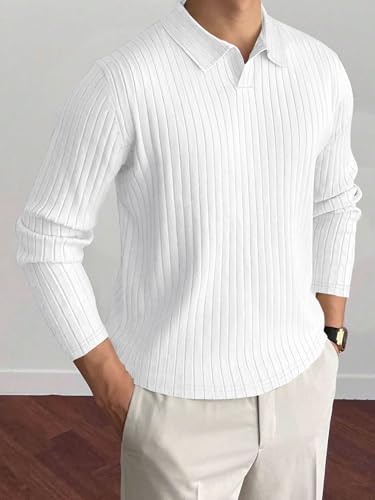 Image of Noble Monk Relax Fit |Textured| Lycra | Polo Neck T-Shirt