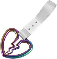 Vista 24 de Q1-TECH, JDM Tsurikawa Anillo japonés de metro, tren, autobús, mango de corazón roto, correa de mano, anillos de advertencia para parachoques