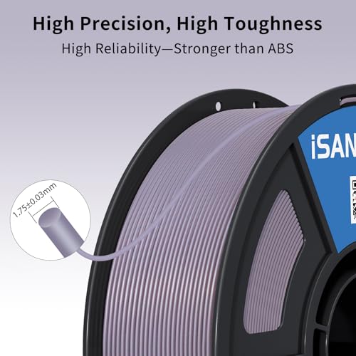 Image of iSANMATE 3D Printer Filament ASA Smoky Purple, UV & Weather Resistant ASA Filament Perfect for Outdoor Functional Parts, for Bambu Lab 3D Printers,AMS,AMSLite, 1kg Spool (2.2lbs)