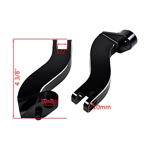 Edge Cutting Rear Footpegs Mount Kit Compatible With 1993-2018 Harley Touring Road King Electra Street Glide #TOP2