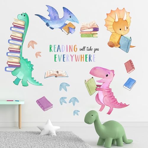 Dinosaur Wall Decals For Reading Corner