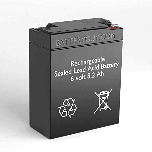 BatteryGuy UB685 Replacement 6V 8.2Ah SLA Battery Brand Equivalent (Rechargeable) - Qty of 1
