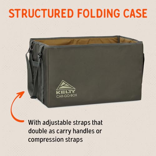 Image of Kelty CARGO Box - Camping, Tailgating, Travel Organization Kit, Large Structured Tote + 3 Individual Pods Storage for Trucks, Vans, SUVs Cars - Color Coded Packing Cubes, Rugged + Water Resistant 45L