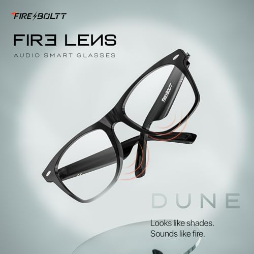 Image of Fire-Boltt Fire-Lens Dune Smart Glasses, Bluetooth Calling & Open-Ear Bluetooth Sunglasses with HD Sound & Smart Audio Touch Controls Voice Assistant (Siri /Alexa /Google), Fast Charging for Men & Women