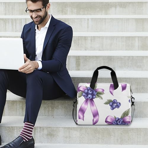 Bolso maletín para laptop 13-15.6 pulg ALAZA azul con estampado miniatura 3
