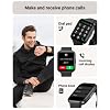 Tensky Smart Watch for Men/Women Android & iPhone, Alexa Built-in, 1.8 Touch Screen Fitness Tracker with Answer/Make Calls, 3ATM Waterproof Heart Rate/Sleep/SpO2 Monitor, Pedometer, 100+ Sport Modes