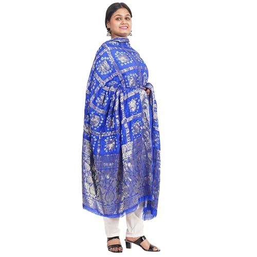 IGH Banarasi Silk Dupatta with Golden Zari Weaving – Perfect for Weddings, Festivals & Gifting Women Choice Dupatta 1 Pcs4