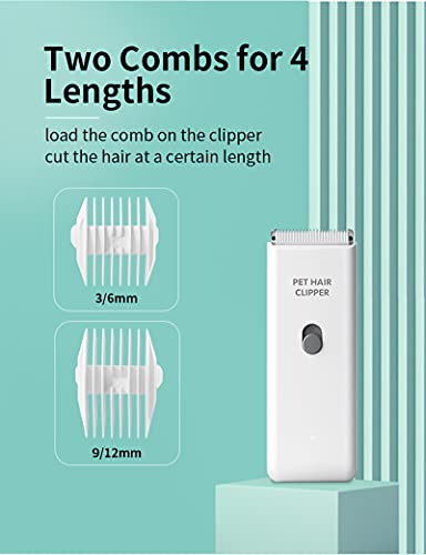 Image of Dog Cat Home Hair Waterproof Clipper Portable Pet Shaver