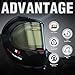 YESWELDER Auto Darkening Welding Helmet with SIDE VIEW, 180° Panoramic View, 1/1/1/1 True Color Solar Powered Welder Hood, Wide Shade 3/5-9/9-13 Welder Mask for TIG MIG ARC CUT and GRIND, LYG-Q800D