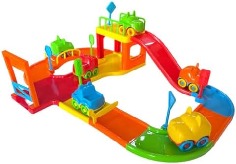 Pista de Corrida Monta e Desmonta com Carrinhos Para Crianças Peq...