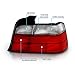 AmeriLite 4 Door Taillights Red/Clear for BMW 3 Series E36 - Passenger and Driver Side
