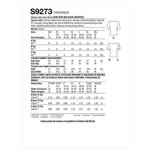 SIMPLICITY SS9273A Misses TOP/Vest A (XXS-XS-S-M-L-XL-XXL), White - Image 2