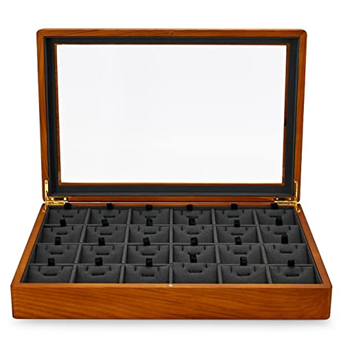 Jewelry Box Multifunctional Jewelry Box Wooden Jewelry Storage Box Microfiber Ring Display Tray Bracelet Storage Box Jewelry Organizer