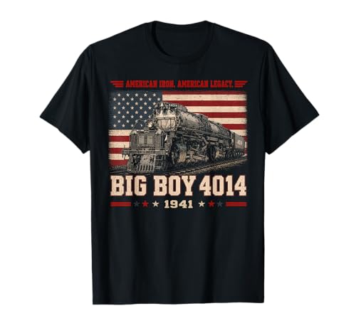 Big Boy 4014 Vintage Steam Locomotive Railroad Train Engine T-Shirt