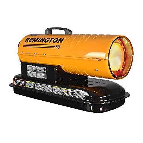 Amazon.com: Remington REM-80T-KFA-O 80,000 BTU Diesel/Kerosene Heater |  Great for Warehouses, Construction Sites, Garages, Barns and Workshops :  Home u0026 Kitchen