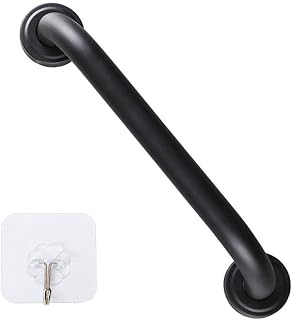 12 Inch Stainless Steel Shower Grab Bar,ZUEXT Oil Rubbed Black Shower Handle,Bathroom Balance Bar,Safety Hand Rail Support Bar for Handicap Elderly Injury,Senior Assist Bar,Wall Concealed Mount Handle