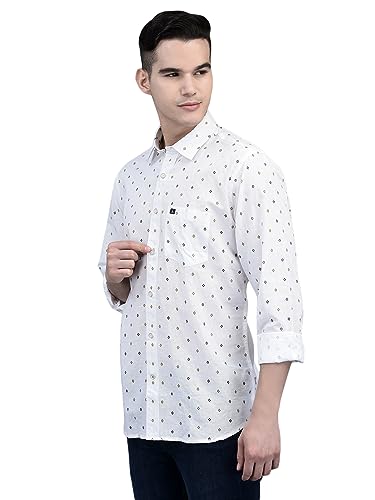 Image of Canoe Men Long Sleeve Spread Collar Casual Shirt