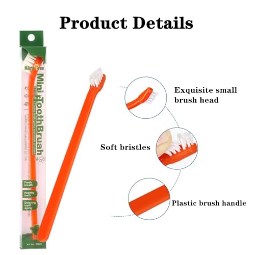 Image of 9 Pack Small Dog Toothbrush Cat Toothbrush Pet Toothbrush Mini Head Soft Dog Cat Tooth Brush for Sensitive Gum Puppy, Kitten, Cats & Small Breed Dogs, Portable Travel Friendly and Easy to Use