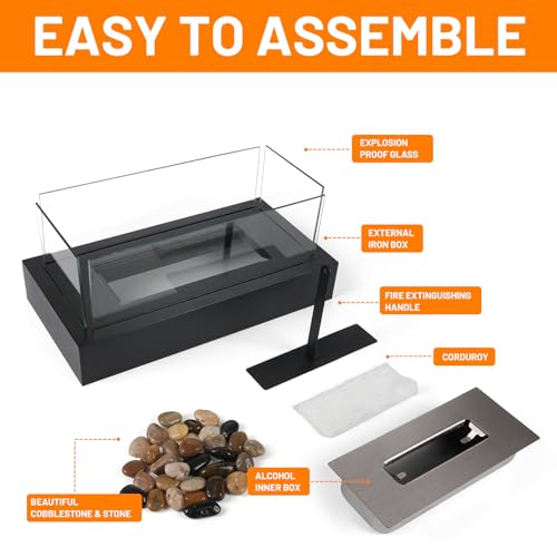 Avoforest ZMHL02 Tabletop Fire Pit Avoforest Novelty Stainless Steel Tabletop Fireplace thumb #6