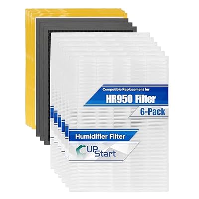 6-Pack 1712-0093-00 Kit for Winix HR950 Filter Replacement - Compatible with Winix HR 950 Pet Filters Air Purifier HEPA H13 with Winx Honeycomb Activated Carbon & Pre-Filters Parts PreFilters