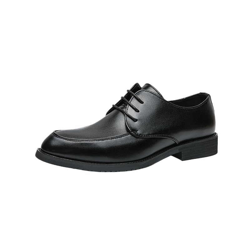 Mens Formal Lace-up Shoes Flexible Sole Mens Genuine Leather Lace-up Shoes Lace-up Office