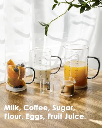 Vaso medidor de vidrio LIBWYS 1500 ml con silicona antideslizante miniatura 7