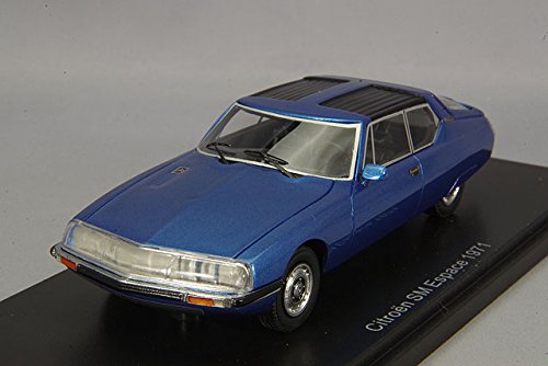 materiale : resina Citroen SM 1971 Espace by Heuliez, metallizzato-blu, 1971, modello di automobile, modello prefabbricato, Neo 1:43 Modello esclusivamente Da Collezione