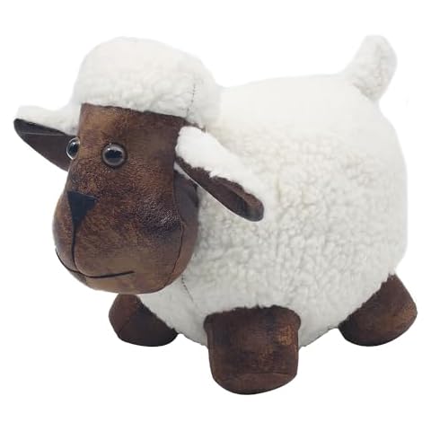 The Leonardo Collection Faux Leather Sheep Doorstop Cover